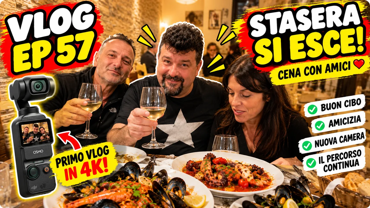 Copertina del vlog 57: Stasera si esce, cena con amici